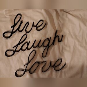 Brown Metal 'Live Laugh Love' Wall Decor